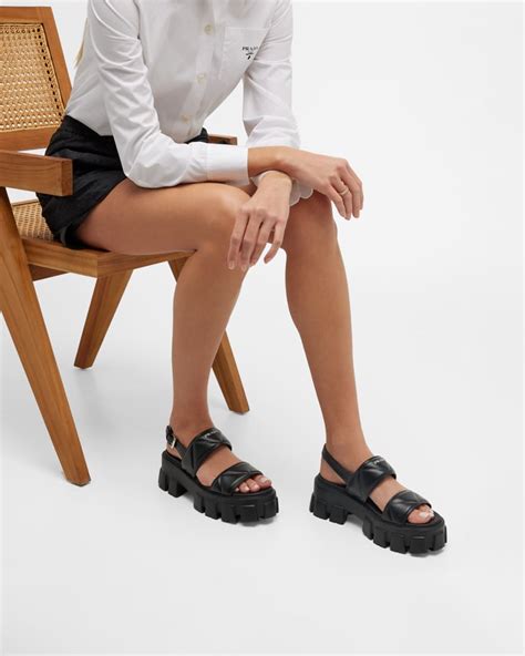 prada chunky platform sandals|prada plexiglass sandals.